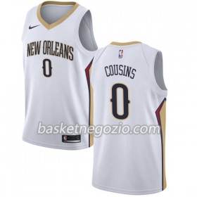 Canotte Uomo New Orleans Pelicans DeMarcus Cousins 0 Nike 2017-18 Bianco Swingman